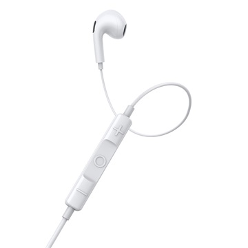 Baseus Encok H17 Wired Earphones 3,5 mm jack mikrofonos fülhallgató, fehér