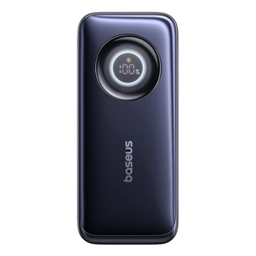 Baseus EnerCore CR11 gyorstöltő powerbank 20000mAh, 67W, beépített USB Type-C automata behúzós kábel, fekete