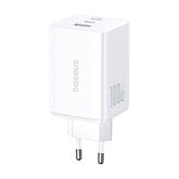 Baseus EnerFill FE11 hálózati gyorstöltő 100W, 2×USB Type-C + 1×USB Type-A, fehér