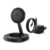 Baseus EnerFill FF11 vezeték nélküli töltő 15W, fekete + 20W hálózati gyorstöltő + USB Type-C, 1m kábel