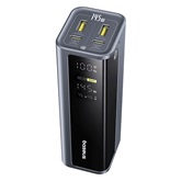 Baseus EnerGeek GP12 gyorstöltő powerbank 20800 mAh, 145W, szürke + 100W USB Type-C, 1m kábel