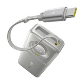 Baseus Free2Pull gyorstöltő powerbank 10000 mAh, 30W, beépített USB Type-C kábel, szürke