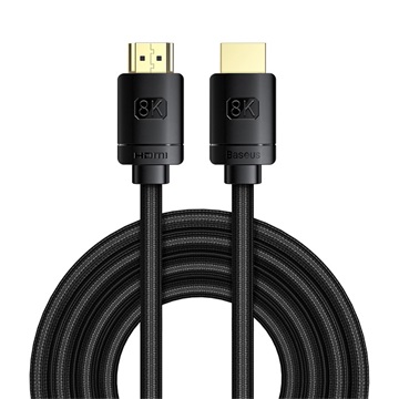 Baseus High Definition HDMI 8K kábel, 3m, fekete