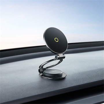 Baseus MagPro II Magnetic műszerfalra rögzíthető autós telefontartó, fekete