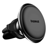Baseus Magnetic szellőzőrácsra rögzíthető autós telefontartó, fekete