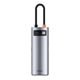 Baseus Metal Gleam 7-Port HUB dokkoló állomás, szürke