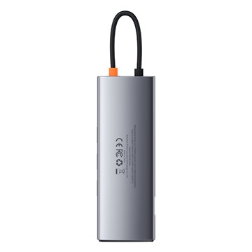 Baseus Metal Gleam 9-in-1 USB Type-C HUB dokkoló állomás, szürke