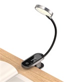 Baseus Comfort Reading Mini Clip vezeték nélküli olvasólámpa, szürke