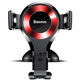 Baseus Osculum Type Gravity műszerfalra rögzíthető gravitációs autós telefontartó, fekete/piros
