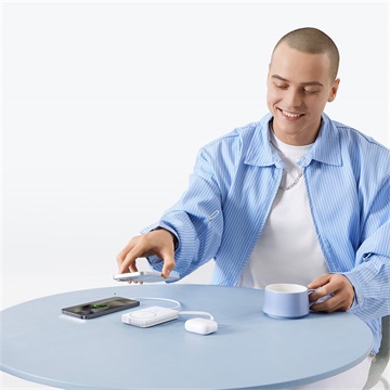 Baseus PicoGo Qi2 Magnetic vezeték nélküli gyorstöltő powerbank 10000 mAh, 27W, fehér