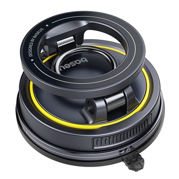 Baseus PrimeTrip VC2 Flex Magnetic szellőzőrácsra, műszerfalra rögzíthető autós telefontartó, fekete