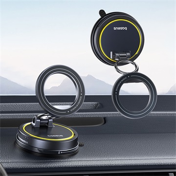 Baseus PrimeTrip VC2 Flex Magnetic szellőzőrácsra, műszerfalra rögzíthető autós telefontartó, fekete