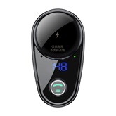 Baseus S-06 FM transzmitter, zenelejátszó, autós töltő, fekete