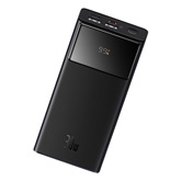 Baseus Star-Lord gyorstöltő powerbank 30000 mAh, 30W, fekete + 3A USB Type-A – Type-C, 30cm kábel