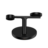 Baseus Swan 3-in-1 vezeték nélküli töltő állvány 20W, fekete + 3A USB Type-A – USB Type-C, 1m kábel