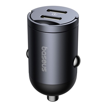 Baseus Tiny Star Mini autós gyorstöltő 30W, 2×USB Type-C
