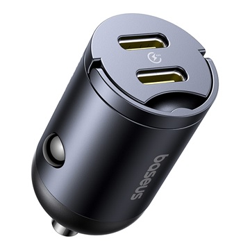 Baseus Tiny Star Mini autós gyorstöltő 30W, 2×USB Type-C