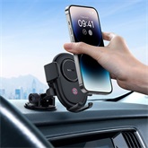 Baseus UltraControl Lite szélvédőre, műszerfalra rögzíthető autós telefontartó, fekete