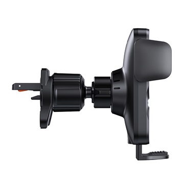 Baseus Wisdom szellőzőrácsra rögzíthető, vezeték nélküli autós telefon töltő és tartó, fekete