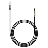 Baseus Yiven M30 3,5 mm jack sztereó audió kábel, 1 m, fekete/ezüst