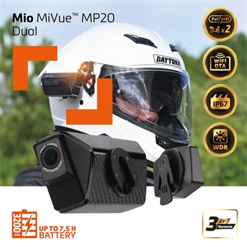 MIO MiVue MP20 motoros Dual menetrögzítő kamera