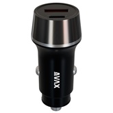 AVAX CC304B CARLY USB-C (PD3.0)+USB-A (QC) 38W autós töltő, fekete