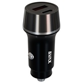 AVAX CC304B CARLY USB-C (PD3.0)+USB-A (QC) 38W autós töltő, fekete