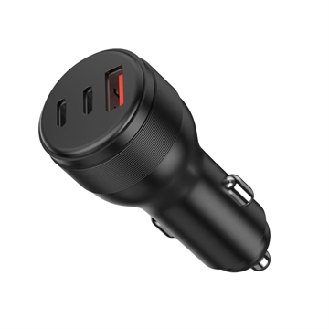 AVAX CC695 CARLY USB-C (PD 3.0) + USB-A (QC) 95W autós töltő, fekete