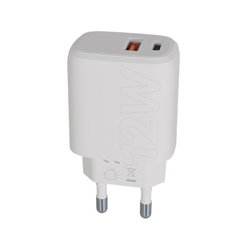 AVAX CH312W SPEEDY Hálózati fali töltő USB A + Type C, 12W