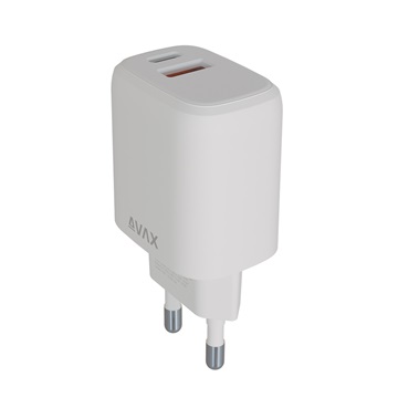AVAX CH312W SPEEDY Hálózati fali töltő USB A + Type C, 12W