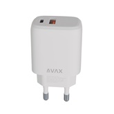 AVAX CH312W SPEEDY Hálózati fali töltő USB A + Type C, 12W
