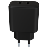 AVAX CH602B SPEEDY+ 2x Type C  (PD) 45W gyors hálózati töltő, fekete