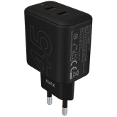 AVAX CH602B SPEEDY+ 2x Type C  (PD) 45W gyors hálózati töltő, fekete