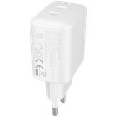 AVAX CH602W SPEEDY+ 2x Type C  (PD) 45W gyors hálózati töltő, fehér