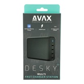 AVAX DC637 DESKY+ 4xType C (PD 3.0) 200W GaN gyorstöltő elosztó - Dobozsérült termék