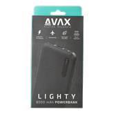 AVAX PB103B LIGHTY Type-C Powerbank 8.000mAh, fekete