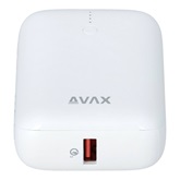 AVAX PB105W MINI PD/Type-C 20W gyorstöltő Powerbank 10.000mAh, fehér