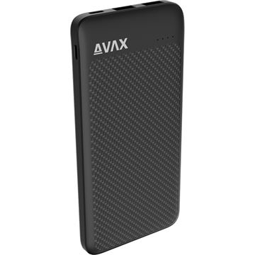AVAX PB220 LIGHTY+ 20W 20.000mAh powerbank USB-C (PD 3.0) + 2×USB-A, fekete