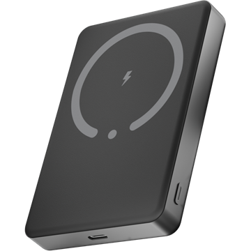 AVAX PB600 FREELY+ 15W Mágneses SLIM Vezeték nélküli Powerbank 10.000mAh + 20W USB-C (PD3.0), szürke