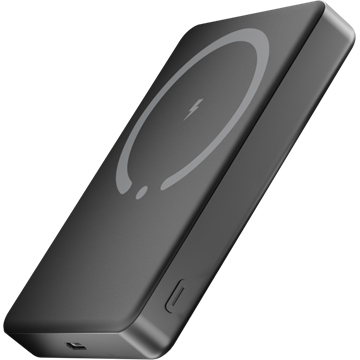 AVAX PB600 FREELY+ 15W Mágneses SLIM Vezeték nélküli Powerbank 10.000mAh + 20W USB-C (PD3.0), szürke