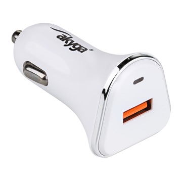 Akyga AK-CH-07 USB-A 5-12V / max. 3A 18W Quick Charge 3.0 autós töltő