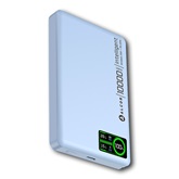 Alcor MS10000 Qi2 vezeték nélküli vésztöltő / külső akkumulátor 10000 mAh, 20 W - kék