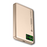 Alcor MS10000 Qi2 vezeték nélküli vésztöltő / külső akkumulátor 10000 mAh, 20 W - rózsa arany