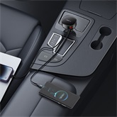 Baseus Enjoyment Pro autós gyorstöltő 60W, USB Type-A + USB Type-C automata behúzós kábel, fekete