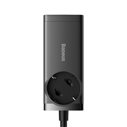 Baseus GaN3 Pro 65W töltőállomás, 1 db aljzat, 2 db USB, 2 db Type-C, 100W gyorstöltős Type-C kábel