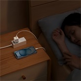 Baseus GaN5 Mini hálózati gyorstöltő 20W, USB Type-C, fehér + 100W USB Type-C, 1m kábel