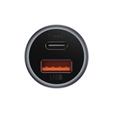 Baseus Golden Contactor Max autós gyorstöltő 60W, USB Type-A + USB Type-C, szürke