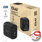 Club3D PPS 65W GAN technology, Single port USB Type-C, Power Delivery(PD) 3.0 Support - Hálózati töltő