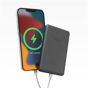 Mophie-snap+ Powerstation/Juicepack mini - 5k - Vezeték nélküli hordozható mágneses töltő - fekete