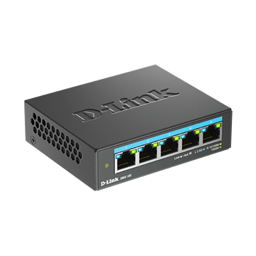 D-Link 5-Port 2.5G Multi-Gigabit fémházas Asztali Switch
